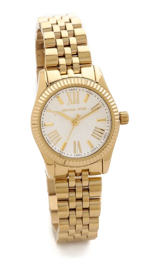 michael kors petite gold watch